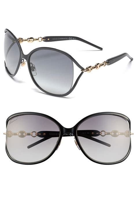 gucci square glitter sunglasses|Gucci 60mm butterfly sunglasses.